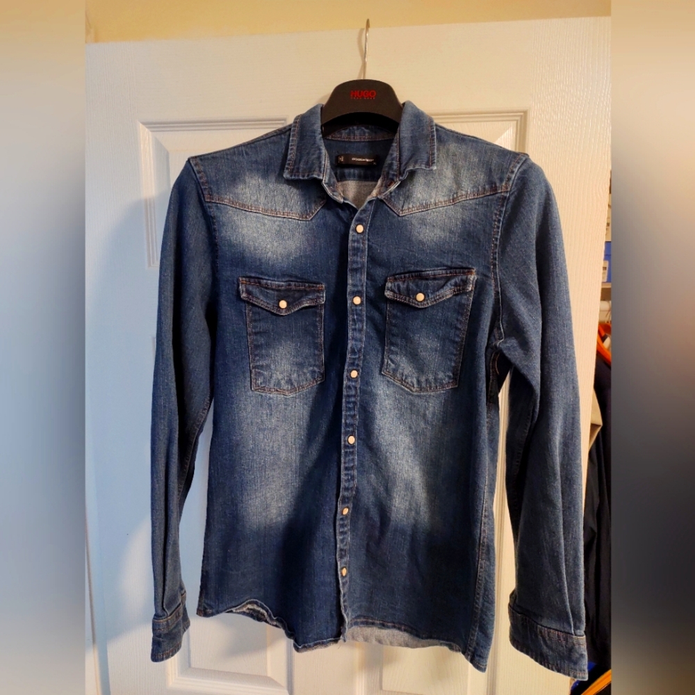 DSQUARED2  men's denim shirt